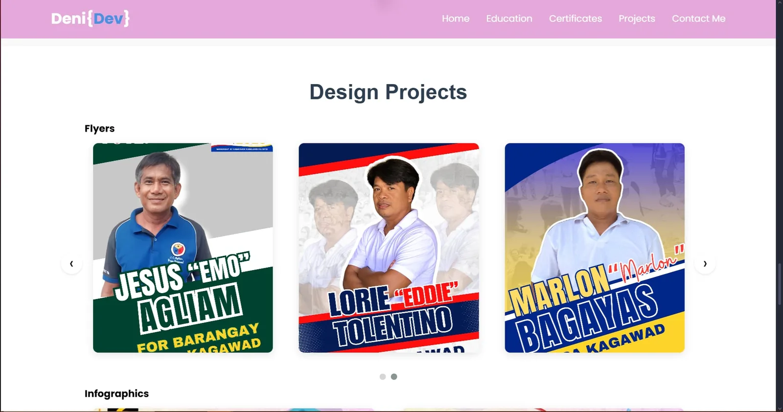 DeniDev — Designer Portfolio screenshot 2