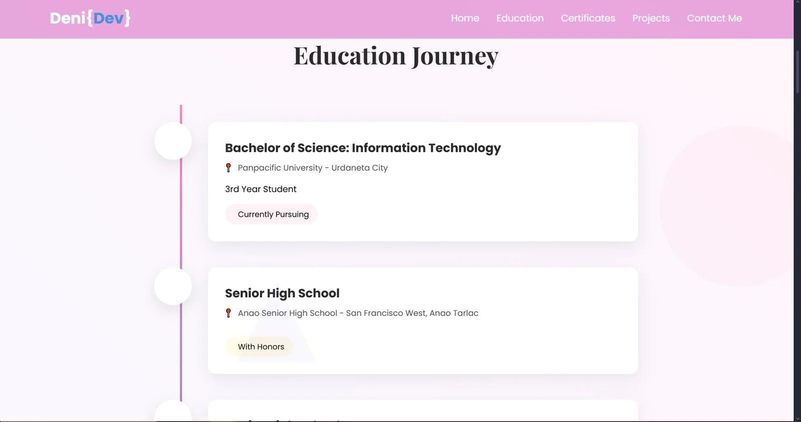 DeniDev — Designer Portfolio screenshot 4