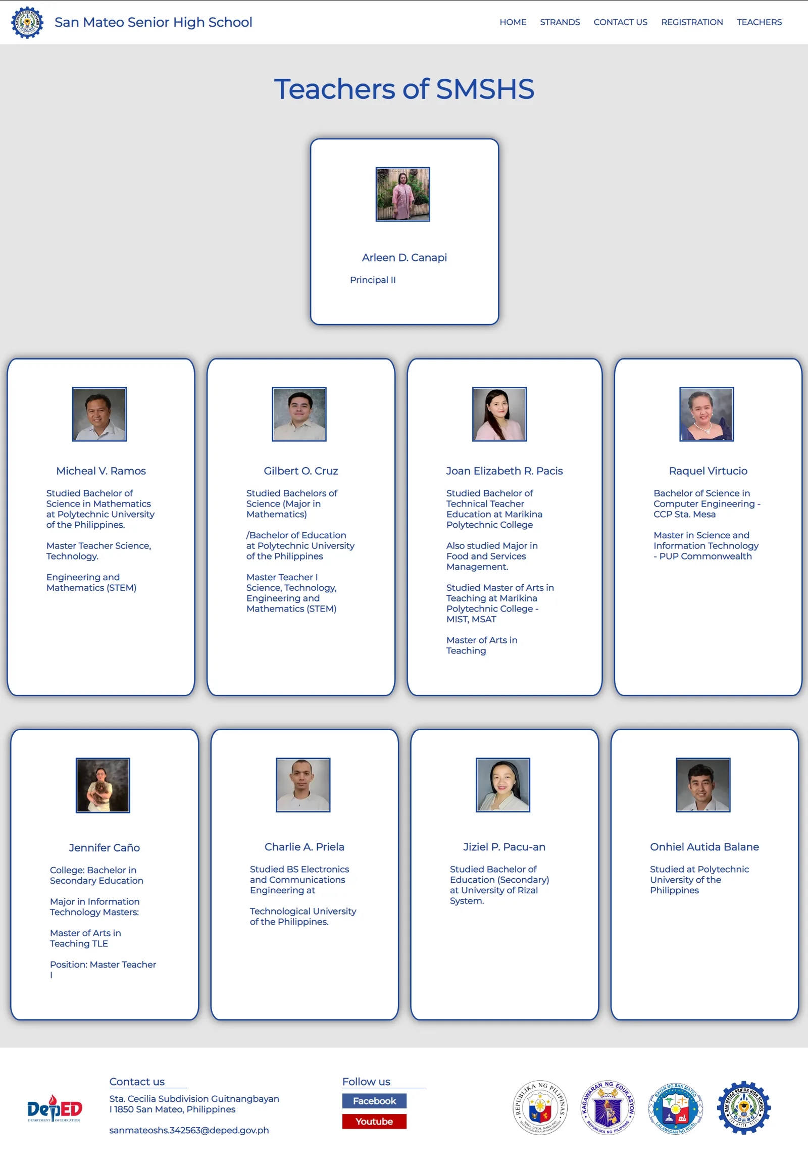 San Mateo Senior High School Website screenshot 4