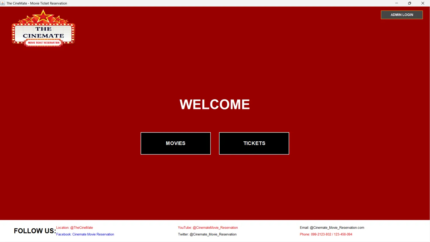 CineMate Ticketing System screenshot 2