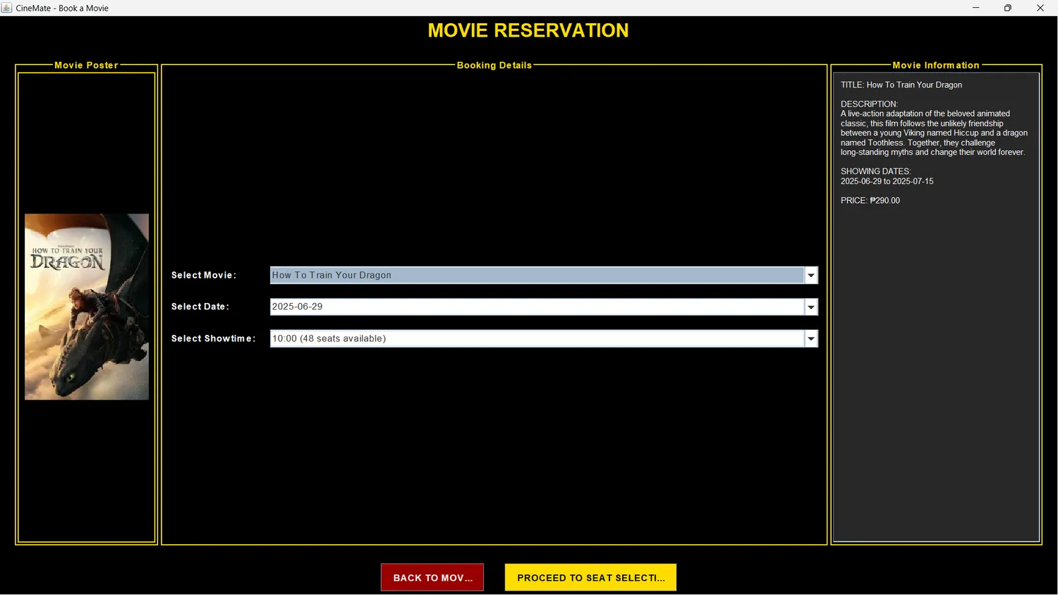 CineMate Ticketing System screenshot 5
