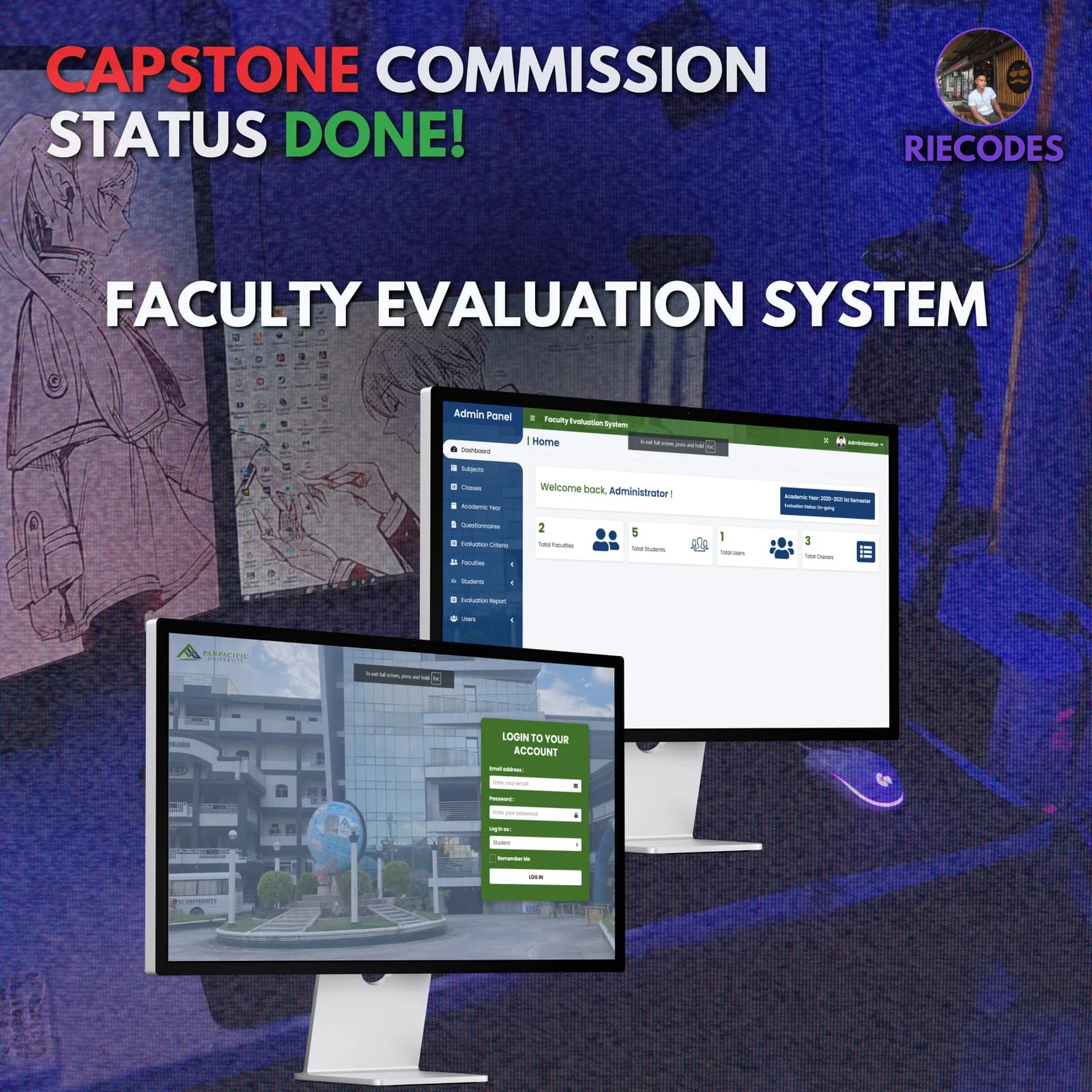 Faculty Evaluation System screenshot 1