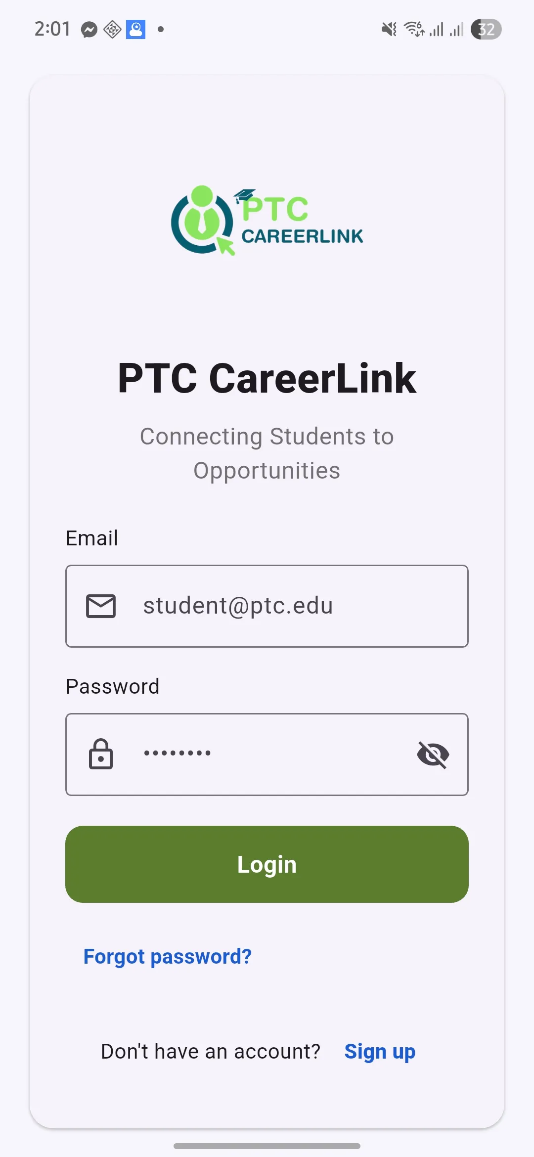 PTC CareerLink screenshot 2