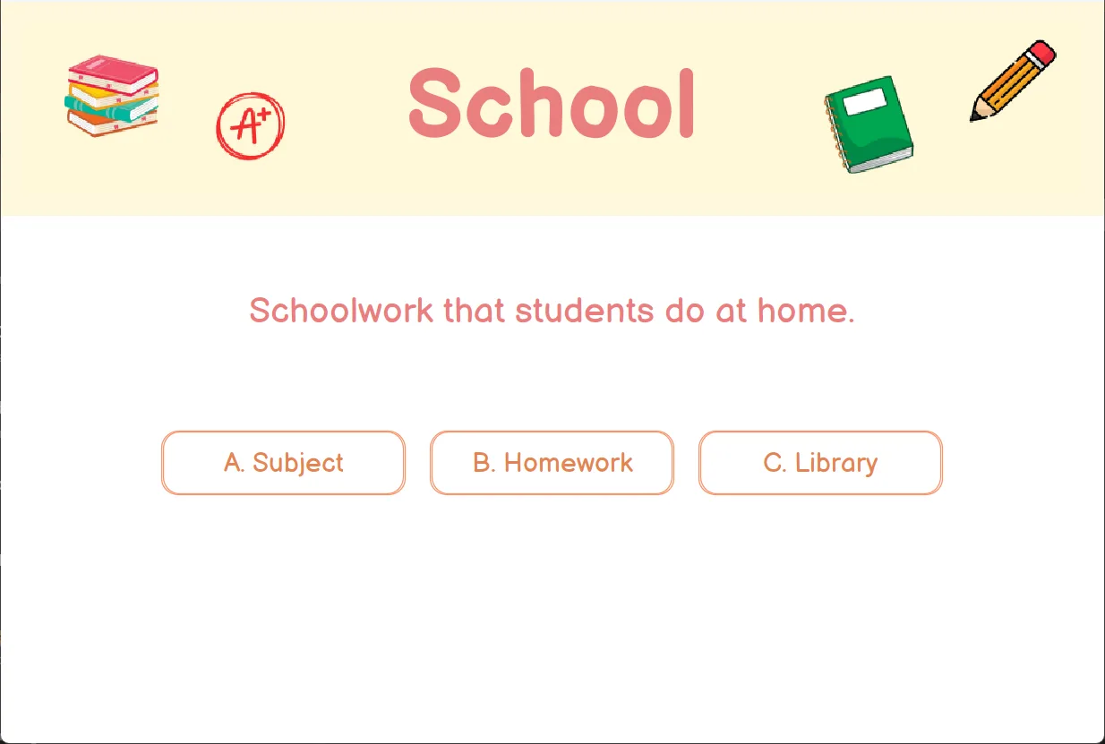 Vocabulary Java App screenshot 3