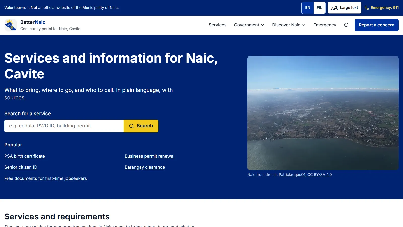 BetterNaic: Civic Portal for Naic, Cavite screenshot 1