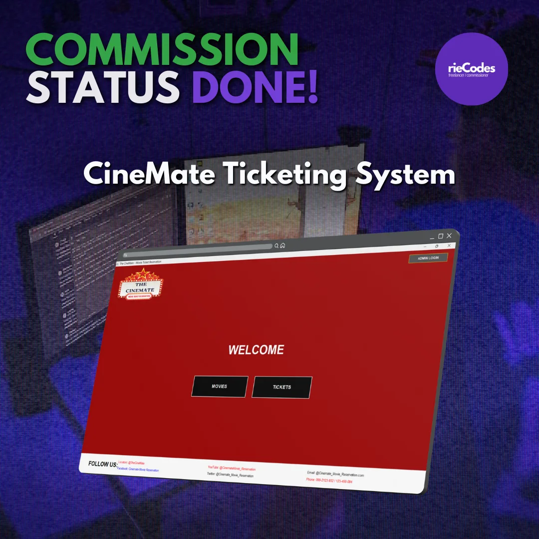 CineMate Ticketing System screenshot 1