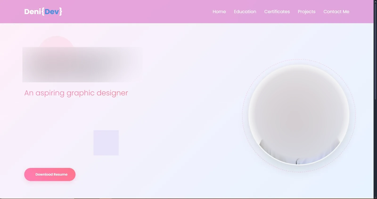 DeniDev – Designer Portfolio screenshot 2