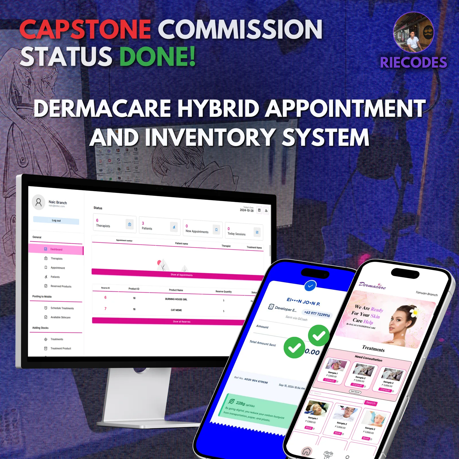 DermaCare Appointment & Inventory screenshot 1