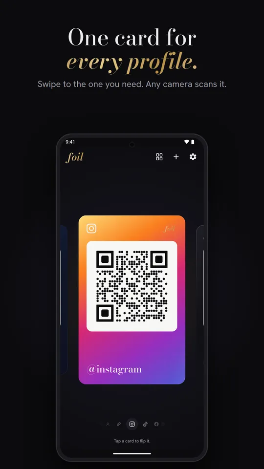 Foil: Social QR Cards screenshot 2