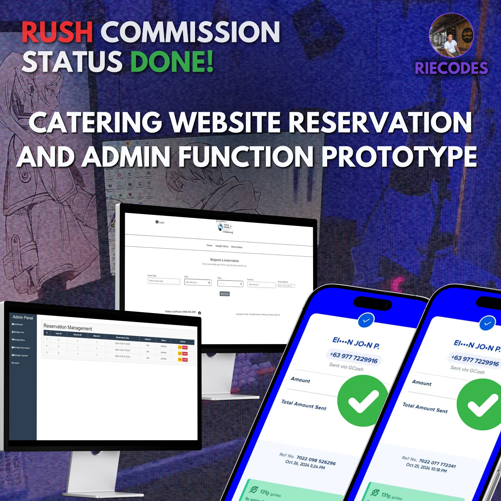 Gerlys Catering Reservation screenshot 1