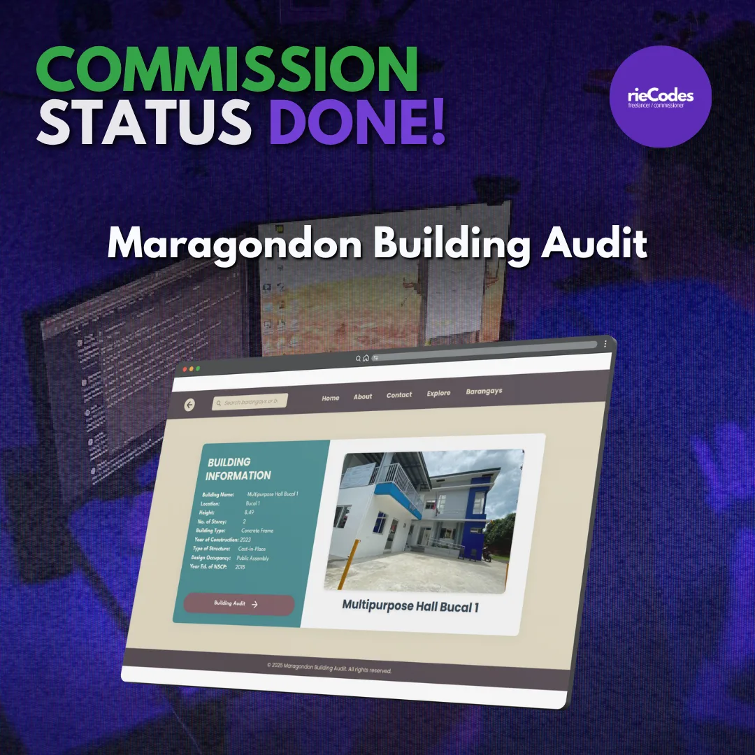Maragondon Building Audit screenshot 2