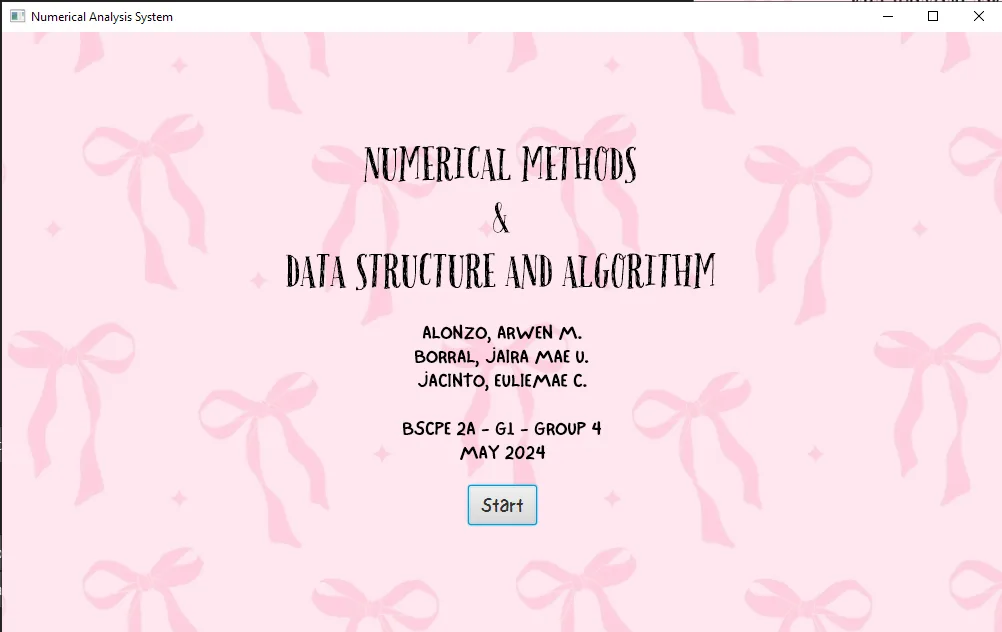 Numerical Analysis System screenshot 1