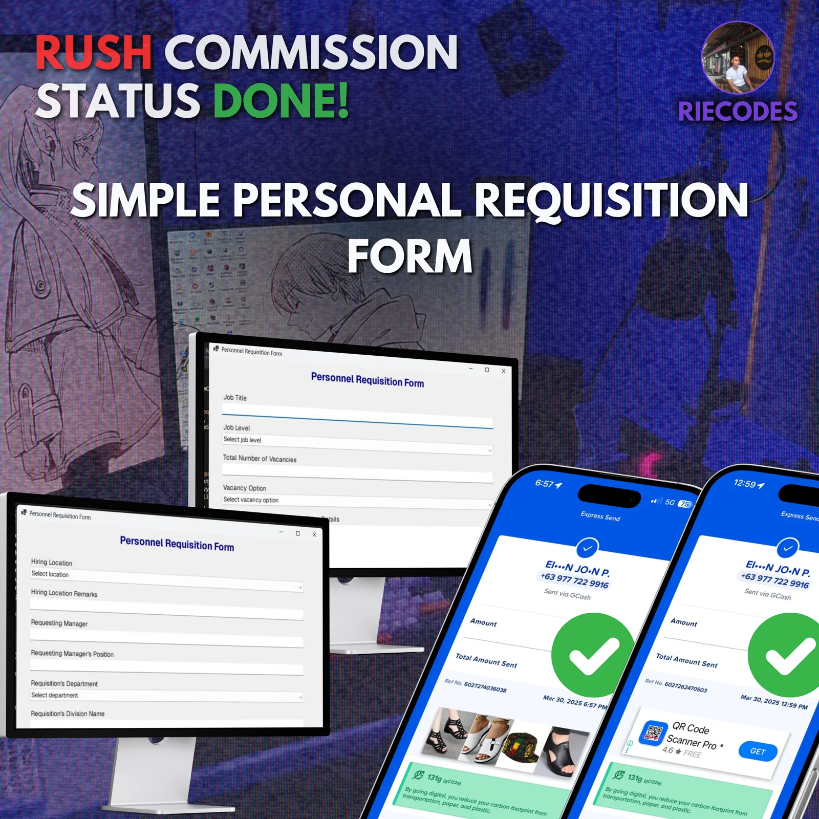 Personnel Requisition Form screenshot 1
