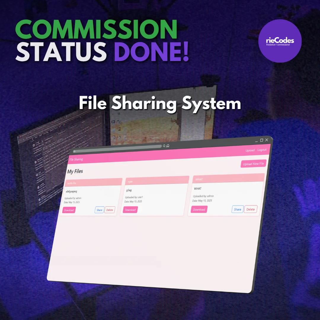 File Sharing System screenshot 2